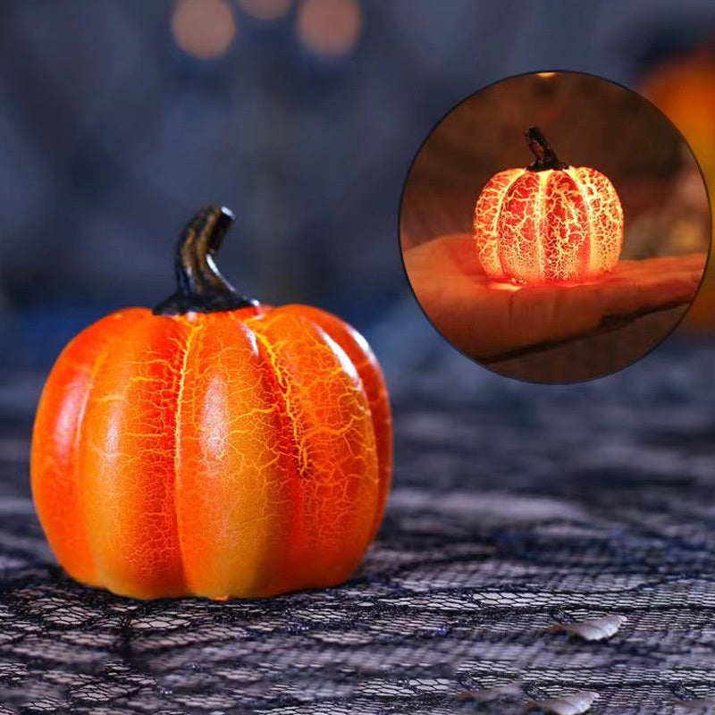 Crackle-Glow Pumpkin Lantern