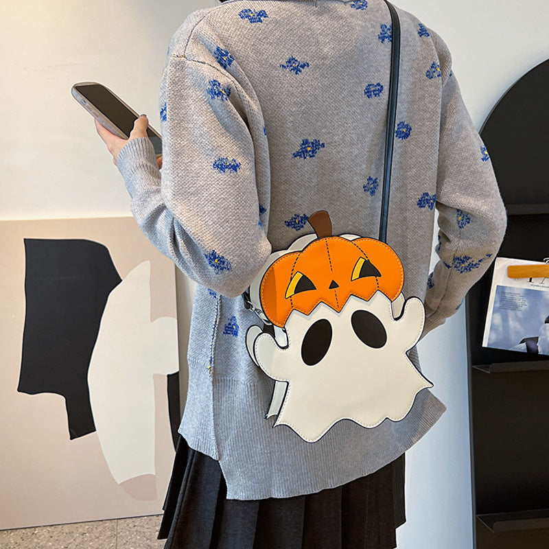 Pumpkin Ghost Crossbody Bag