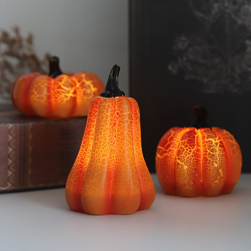 Crackle-Glow Pumpkin Lantern