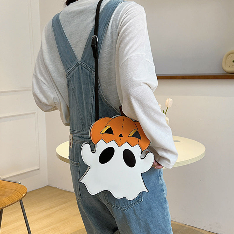 Pumpkin Ghost Crossbody Bag
