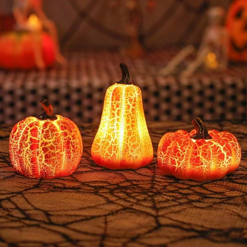 Crackle-Glow Pumpkin Lantern