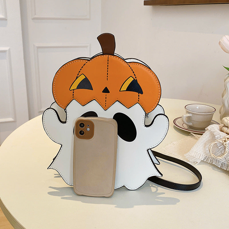 Pumpkin Ghost Crossbody Bag
