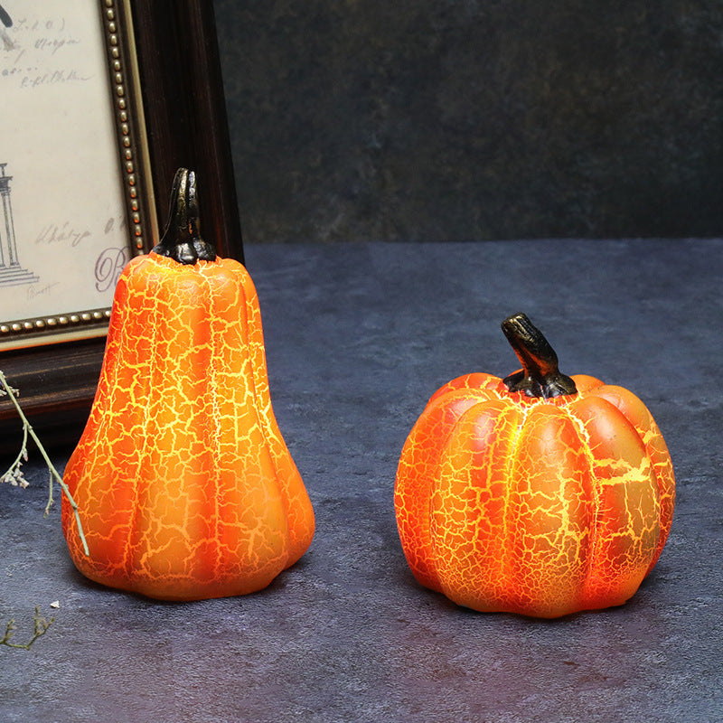 Crackle-Glow Pumpkin Lantern